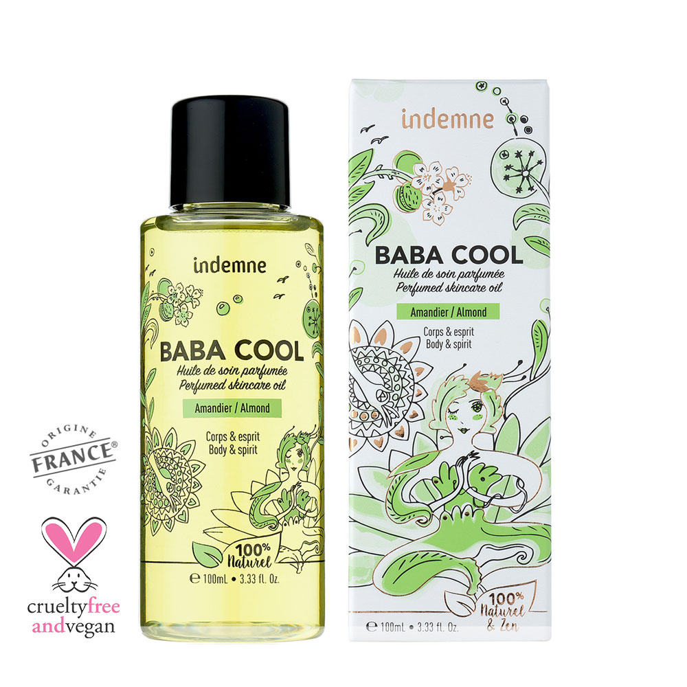 indemne Baba Cool - Amandier Huile de soin parfumée corps et cheveux