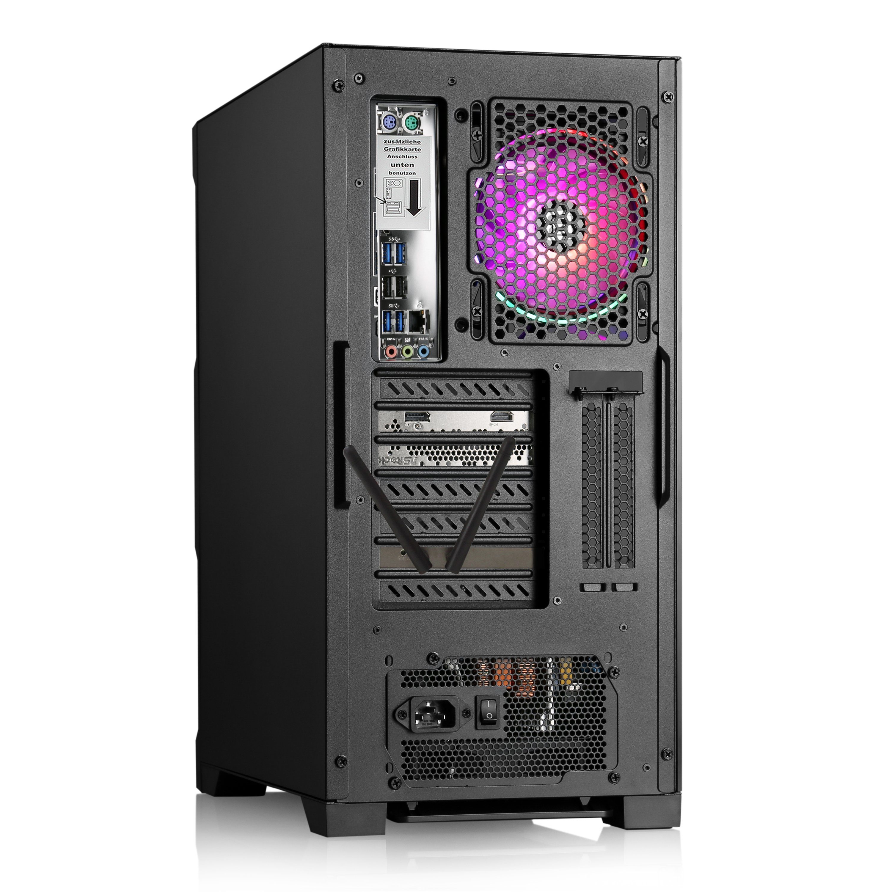 CSL Sprint L6112 Gaming-PC (AMD Ryzen 5 5600G, AMD Radeon RX 6400, 16 GB RAM, 1000 GB SSD, Luftkühlung)