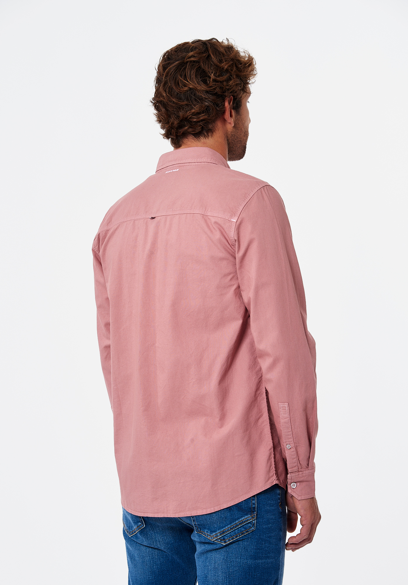 TOMEK  Chemise vieux rose Homme en 100% coton