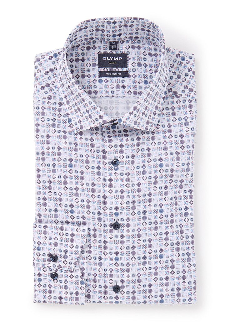 Olymp Luxor regular fit shirt with print