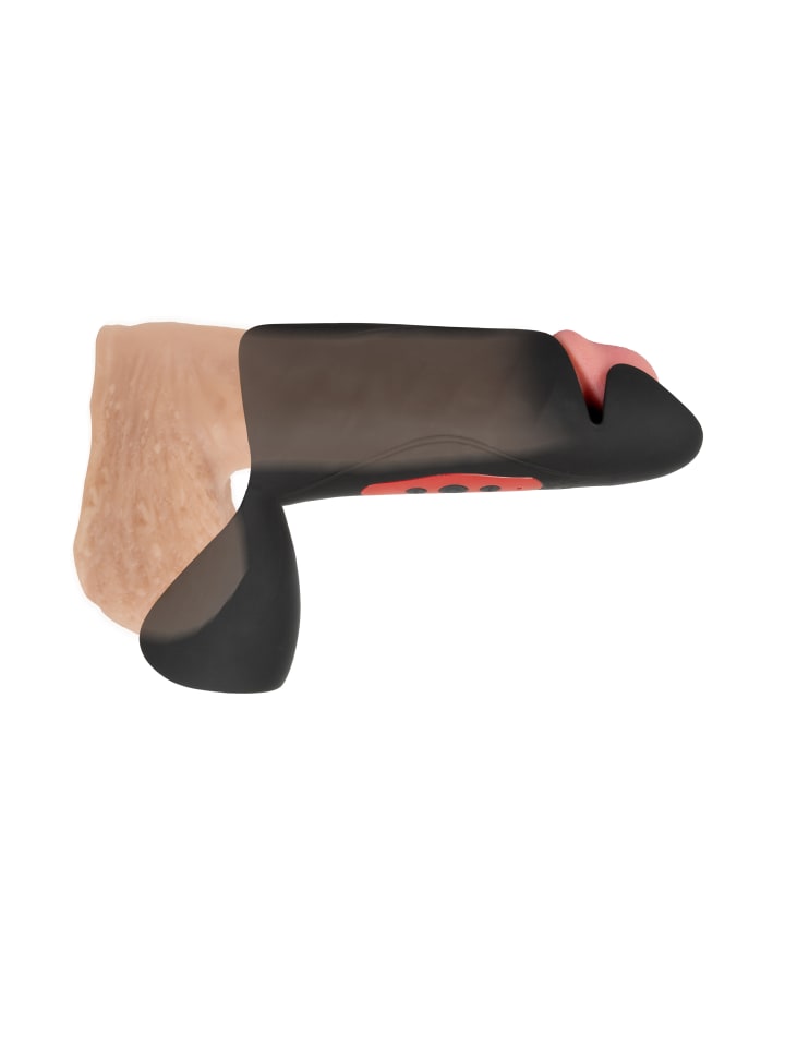 Rebel Masturbator mit Vibration Penis Trainer with 3 Point Stimulation in schwarz günstig kaufen 22 cm