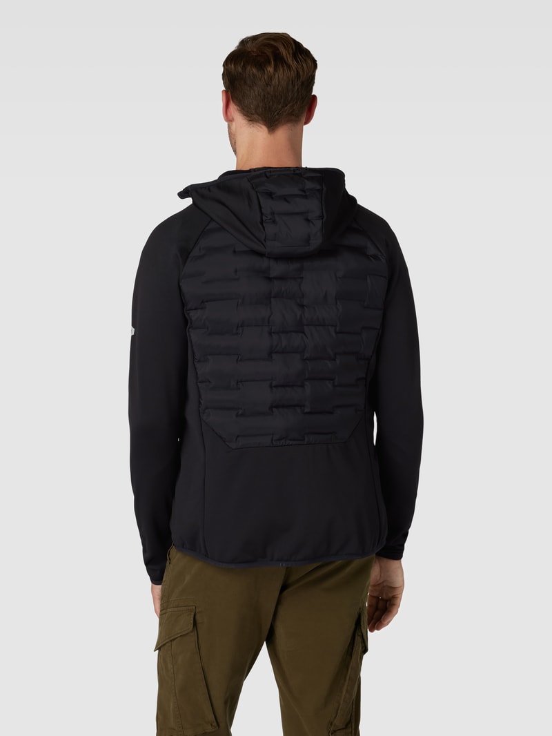 Steppjacke mit Kapuze Modell 'Argon' in schwarz