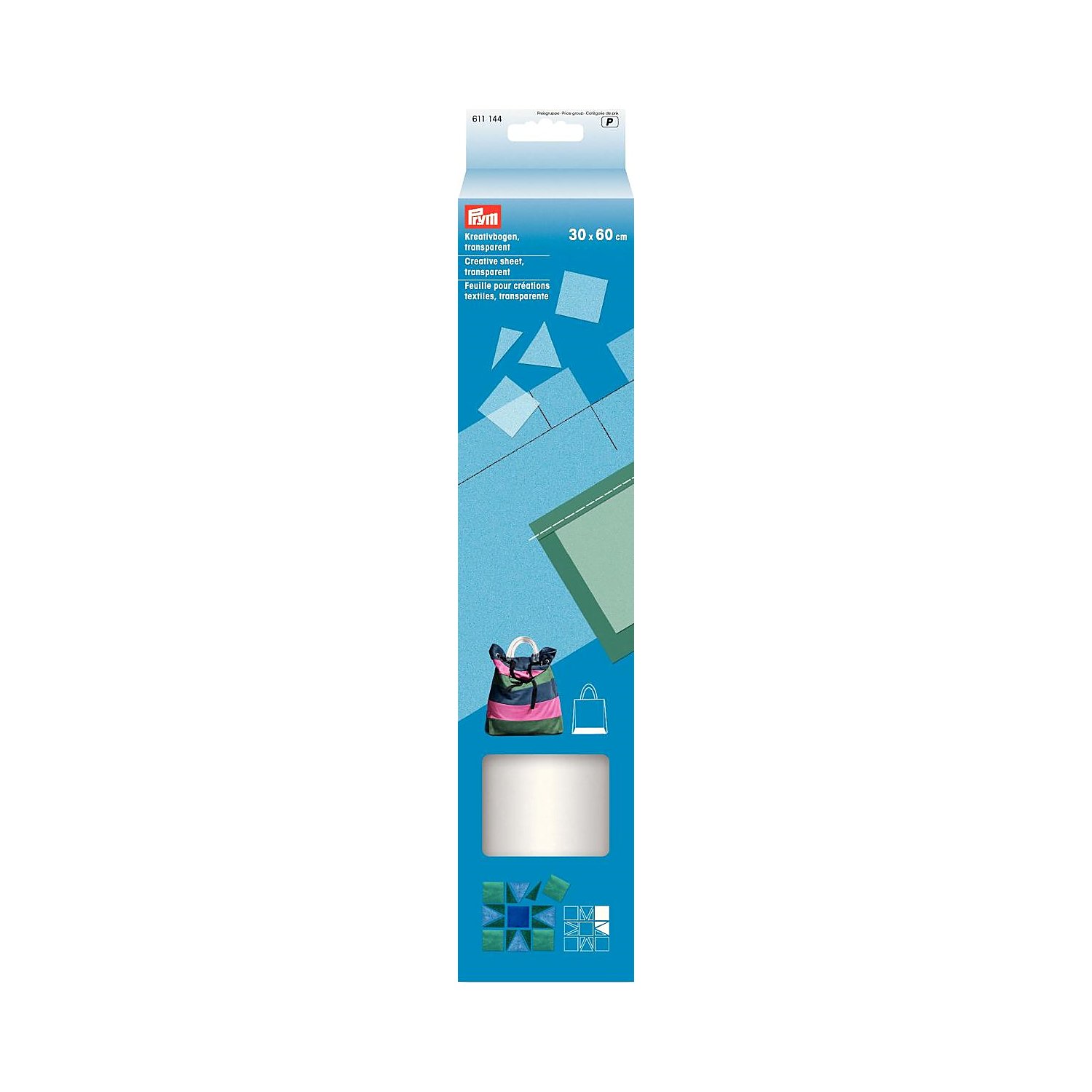 Prym Kreativbogen, transparent, Größe: 30 x 60 cm