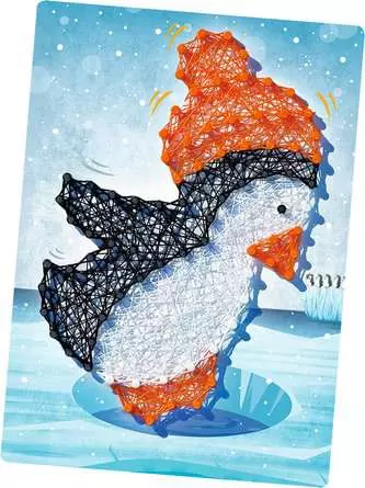 String Art Pinguine - Bastelset für Kinder ab 6 Jahren