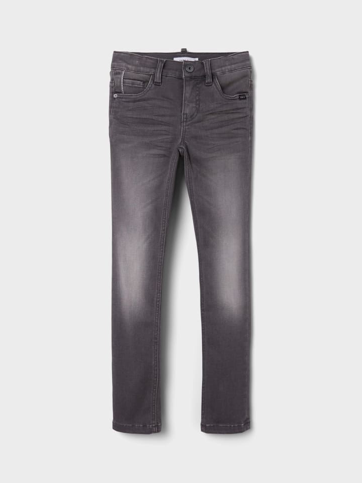 name it Stretch Jeans Slim Fit NKMTHEO in Grau günstig kaufen