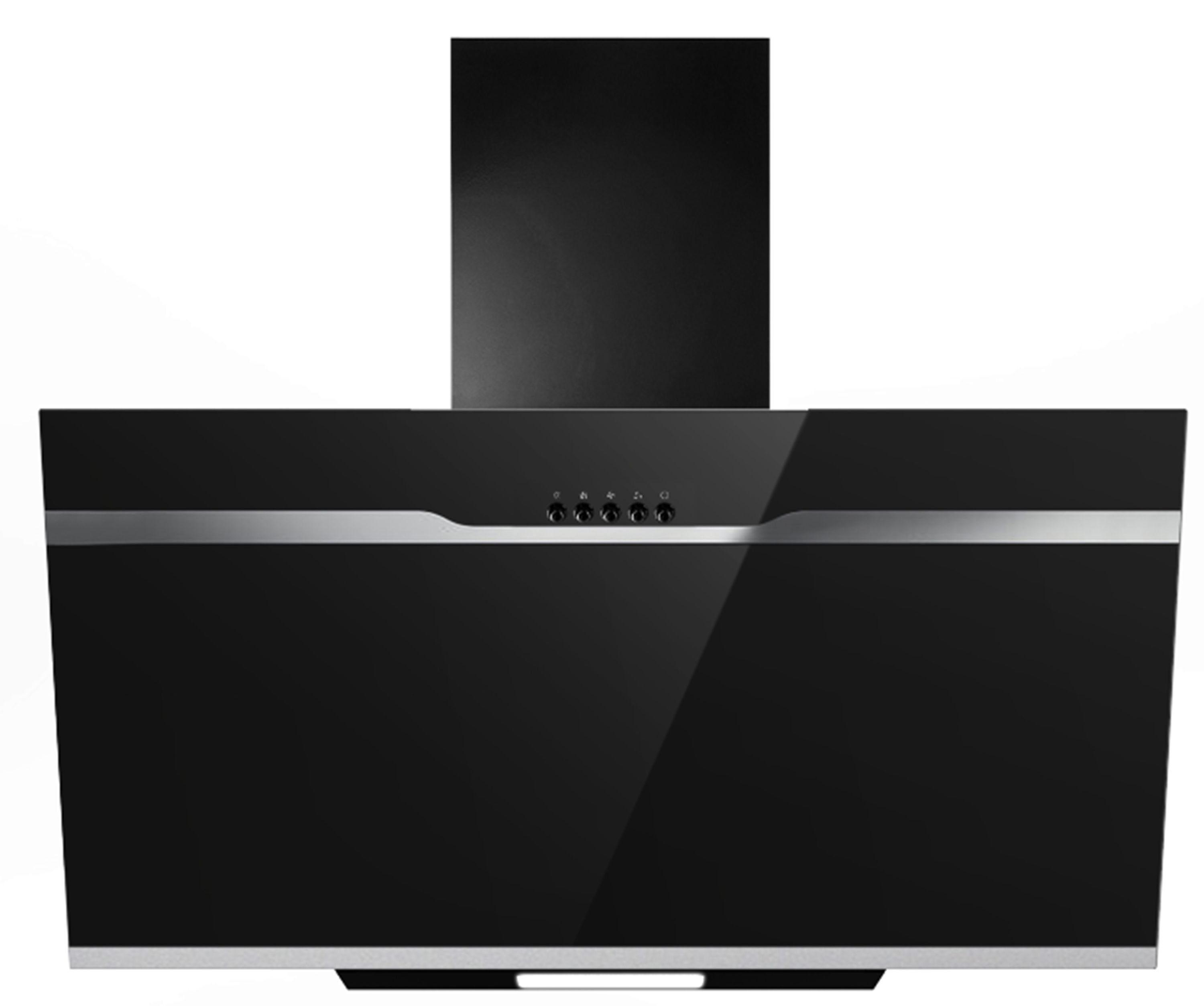 PKM Kopffreihaube PKM DSH60-BL Dunstabzugshaube Glas schwarz Kopffreihaube LED 60cm