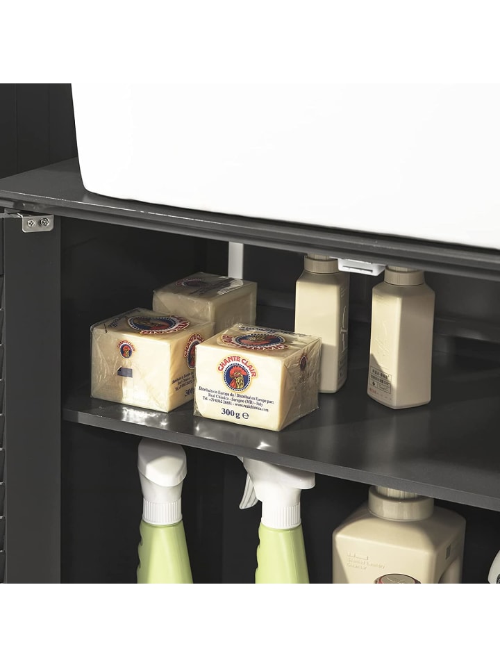 SoBuy Waschbeckenunterschrank in Dunkelgrau - (B)60 x (H)58 x (T)35cm günstig kaufen onesize