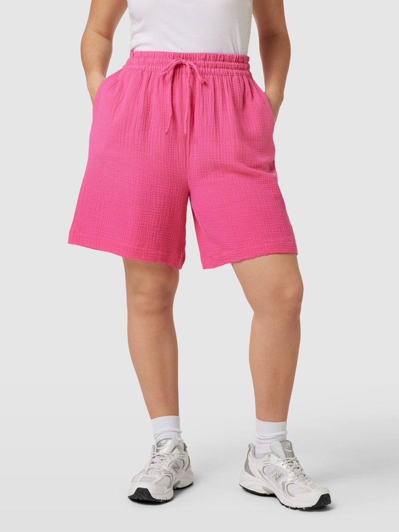 PLUS SIZE Shorts mit Tunnelzug Modell 'CARTHEIS' in pink