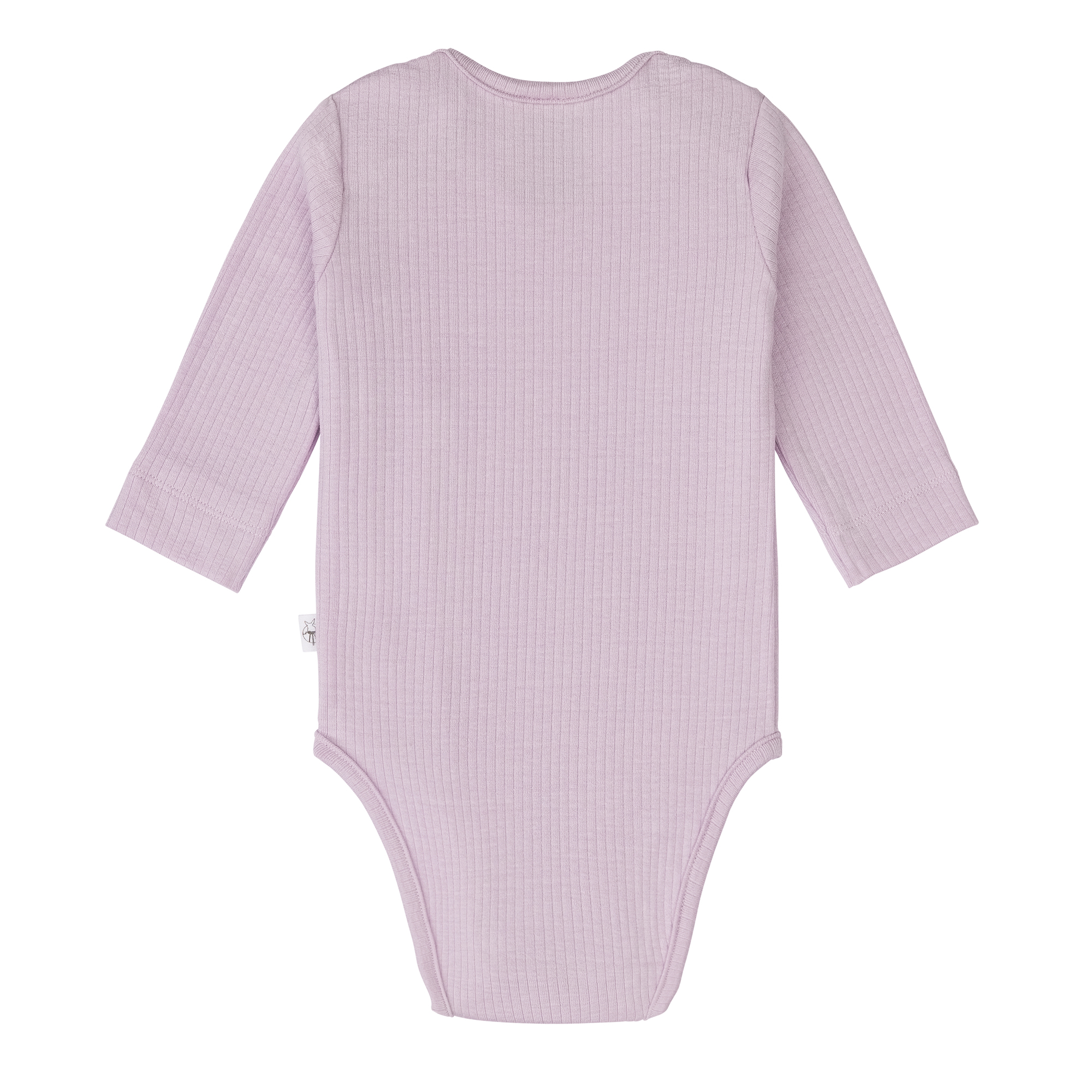 Baby Body Langarm - gerippt, Lila