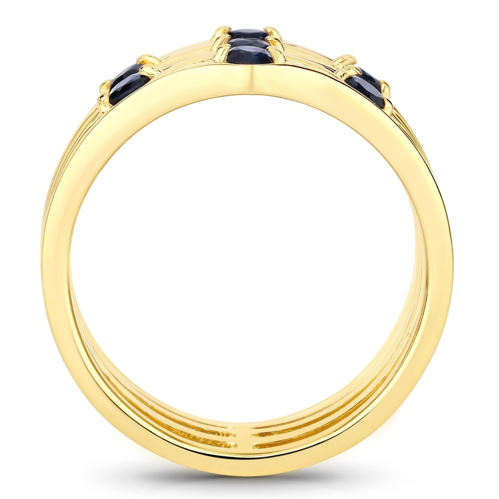 Rafaela Donata Bague Argent sterling Saphir en Or jaune Bague