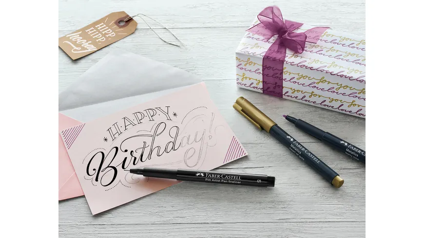 FABER-CASTELL Kreativ-Set Handlettering 12-teilig