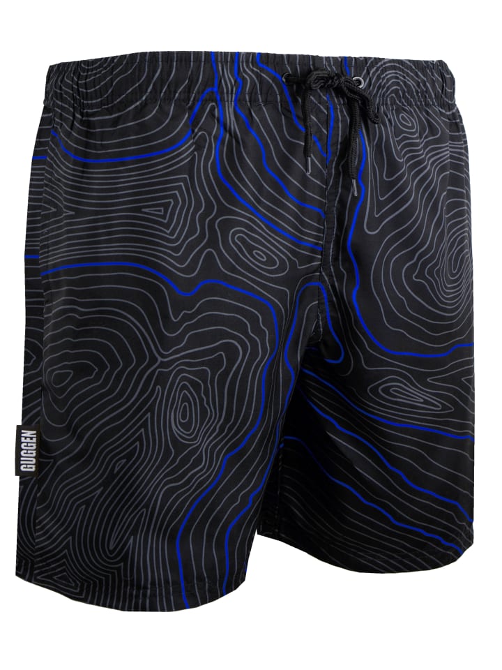GUGGEN MOUNTAIN Badehose Linien in Blau günstig kaufen