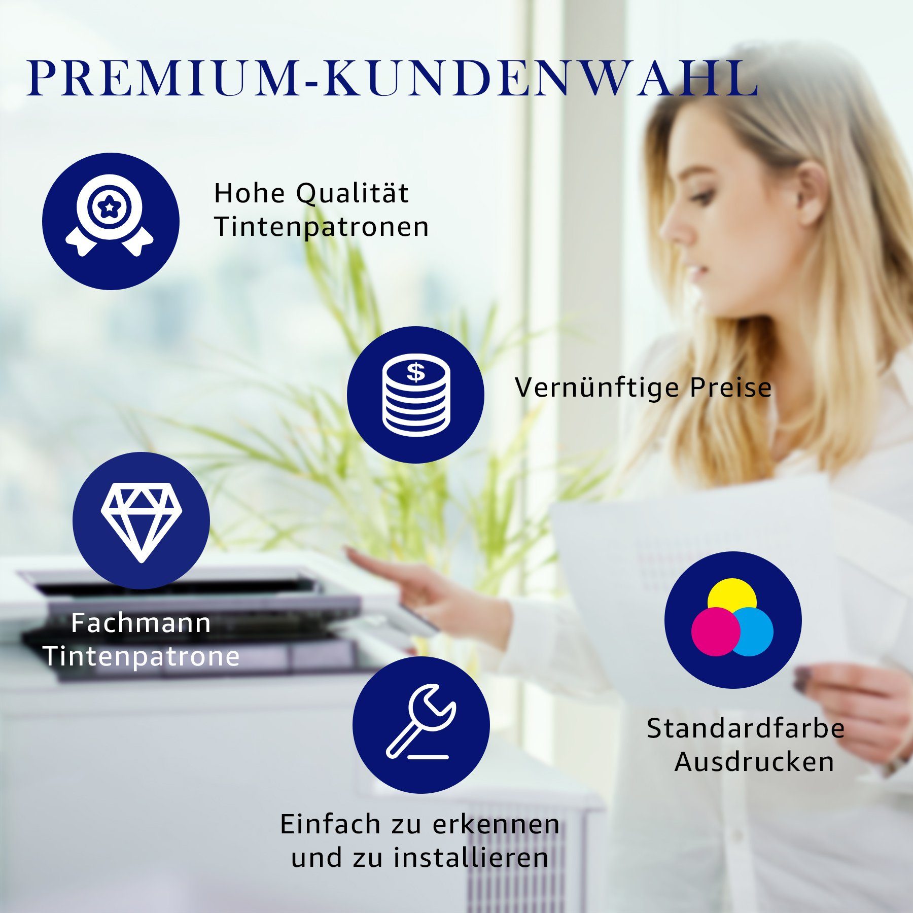MOOHO 540XL PG-540XL Tintenpatrone (1x Schwarz+1x Farbe für Canon 540 xl 541 xl, Pixma MG2150 2250 4150 4250 MX375 395 435 455)