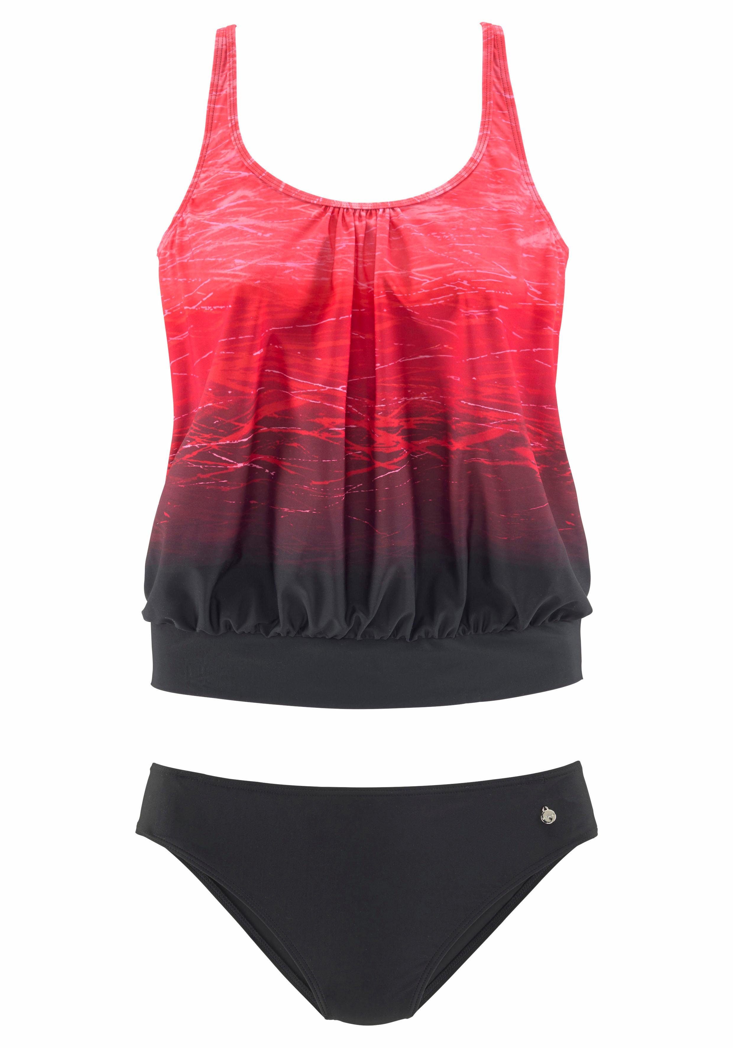 LASCANA Tankini mit Batikoptik