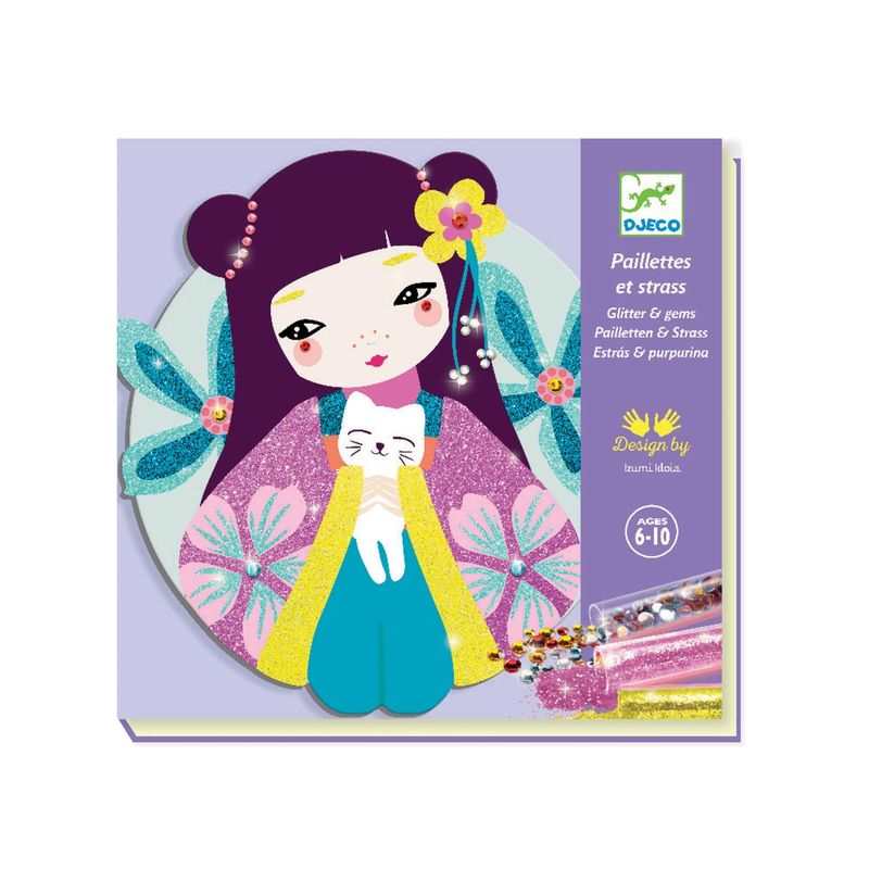 Coffret paillettes et strass Onnanoko Djeco