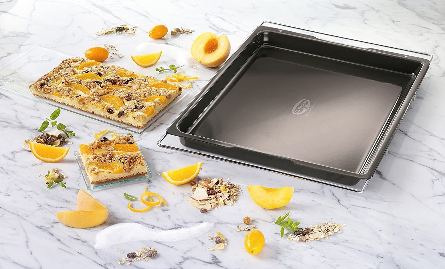 Dr. Oetker Backblech Backblech Herdbackblech ausziehbar 41 bis 53 cm Back Spaß Dr. Oetker