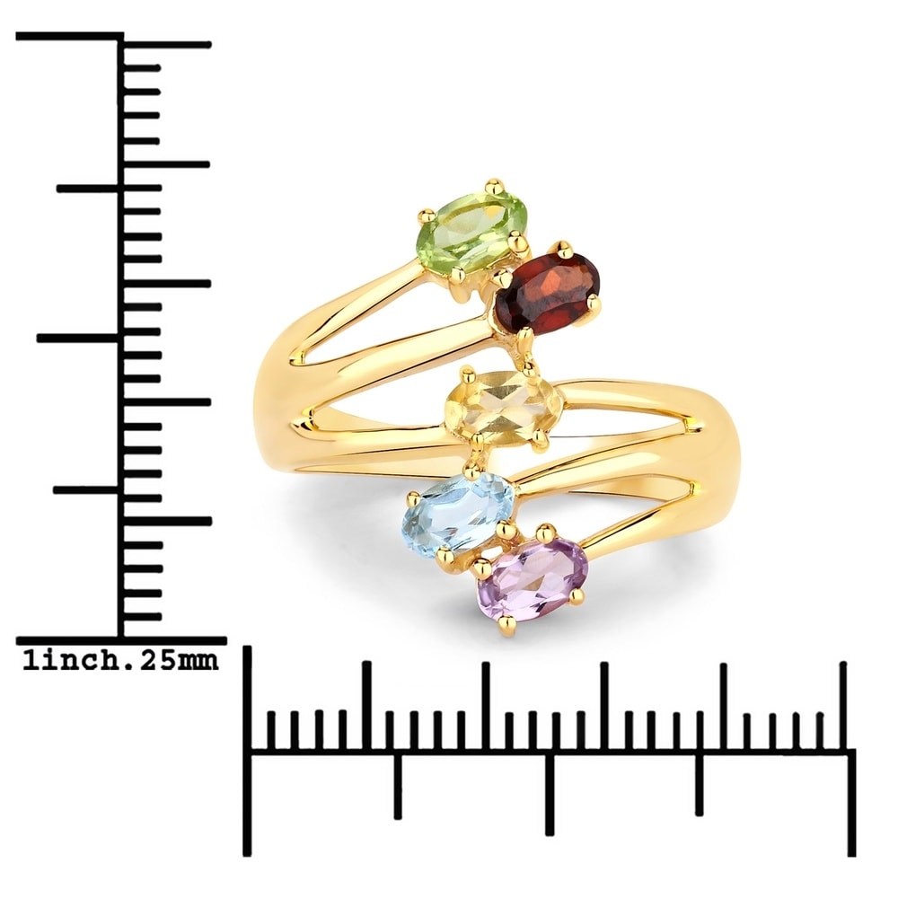 Rafaela Donata Bague Argent sterling Améthyste en Or jaune Bague