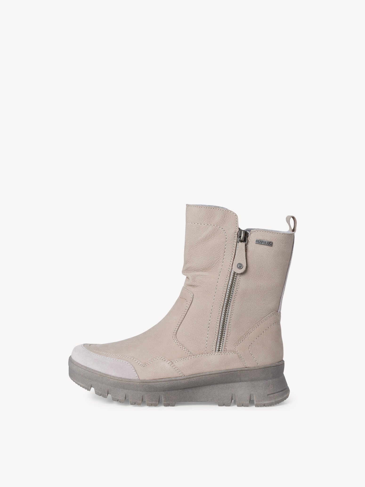 Bottine en cuir - gris