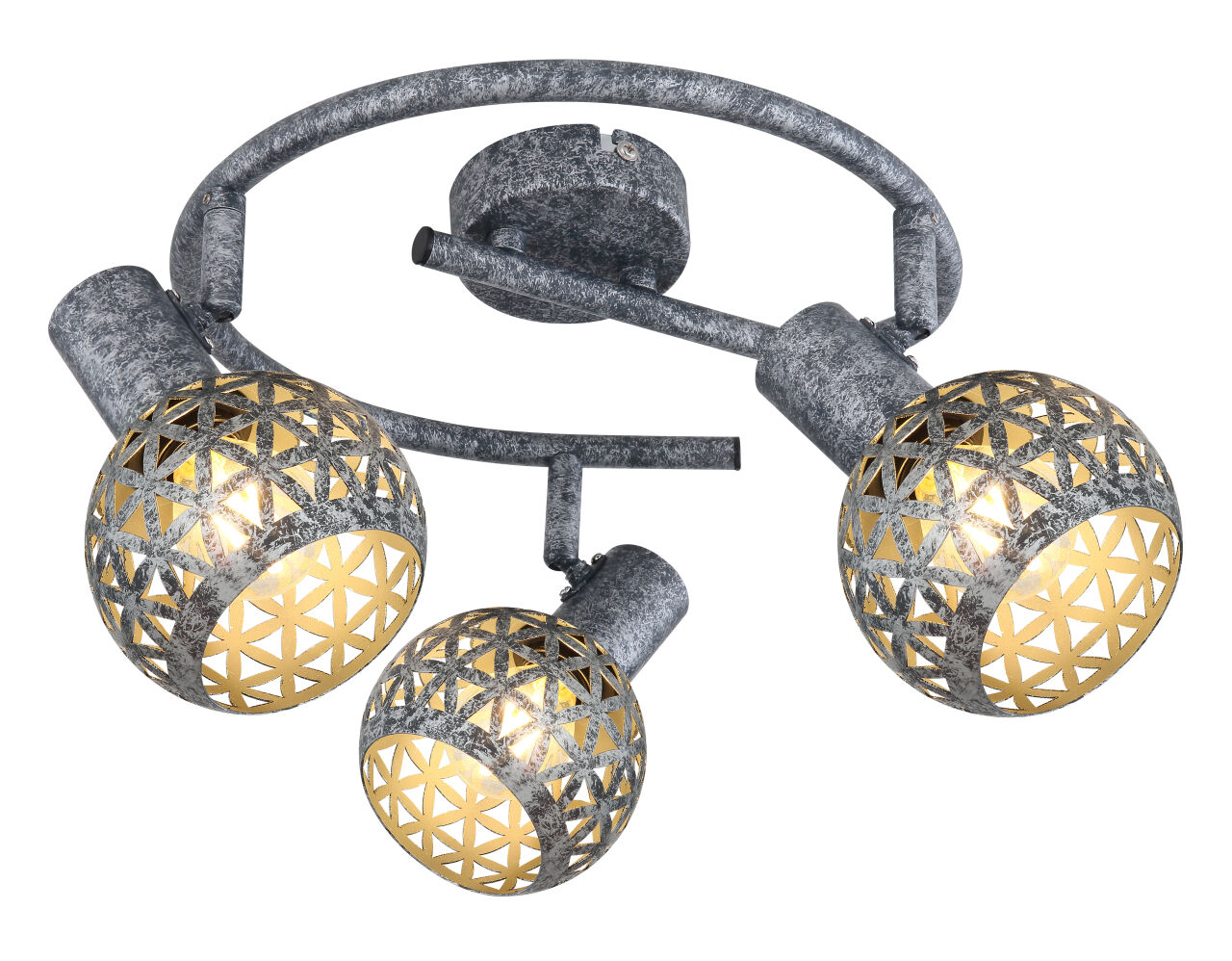 Globo Lighting - LELA - Strahler Metall grau, 3x E14