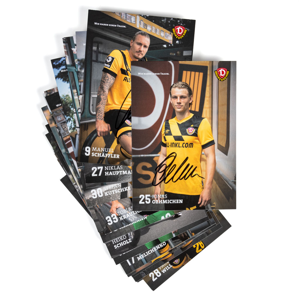 Autogrammkarten SATZ Saison 2023/24 HANDSIGNIERT