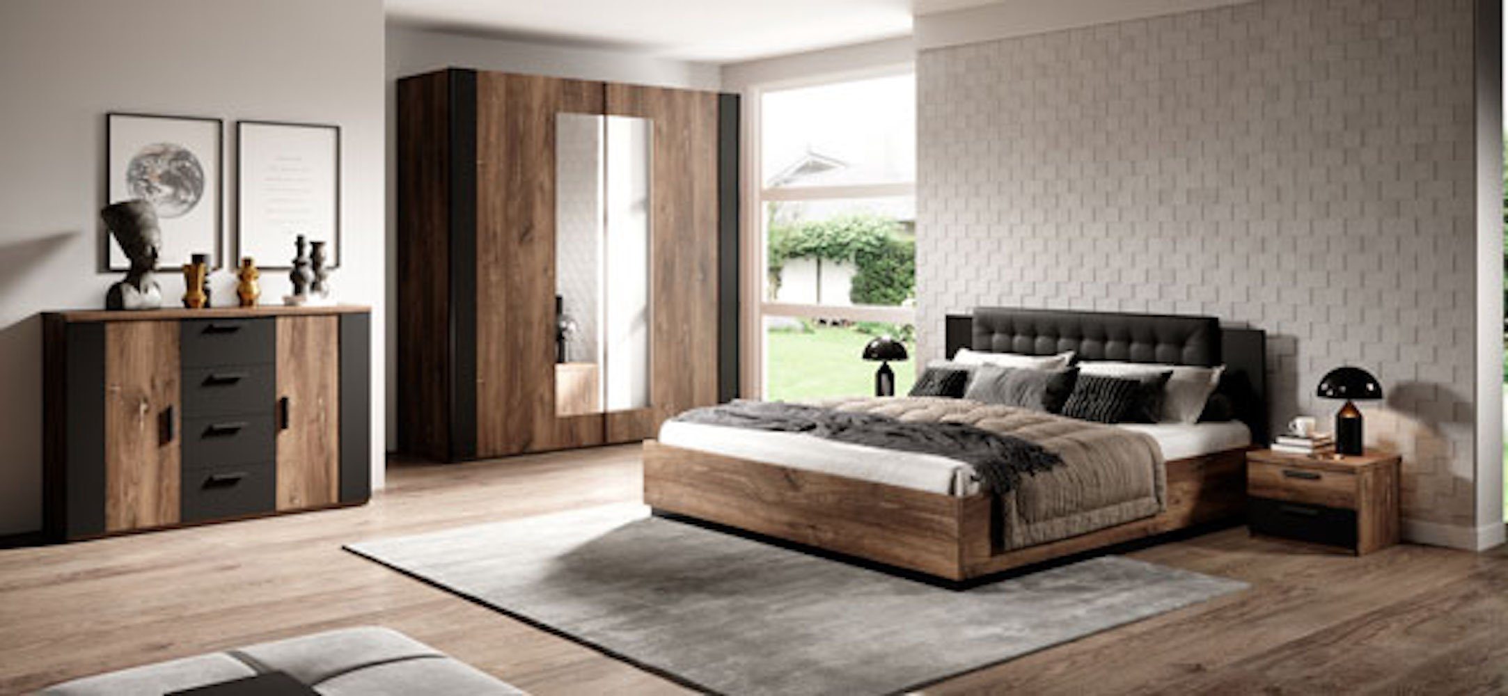 Helvetia Schlafzimmer-Set Sigma, 5-teilig Ausführung wählbar
