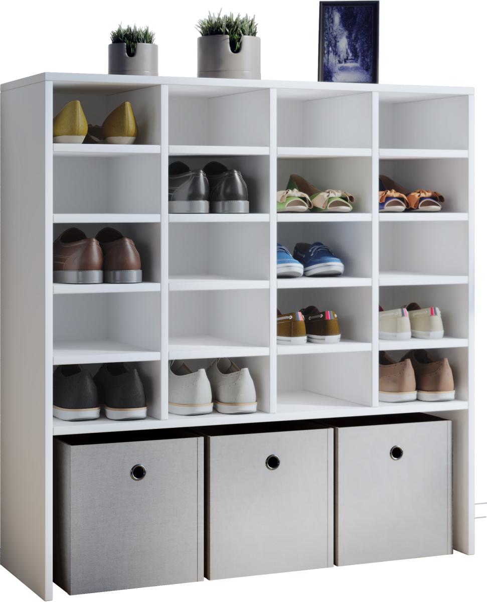 VCM Schuhschrank Hinsol XL Weiß