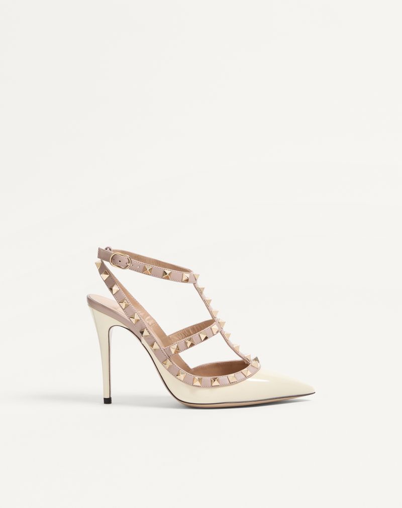 Rockstud patent pumps med 100 mm stropper