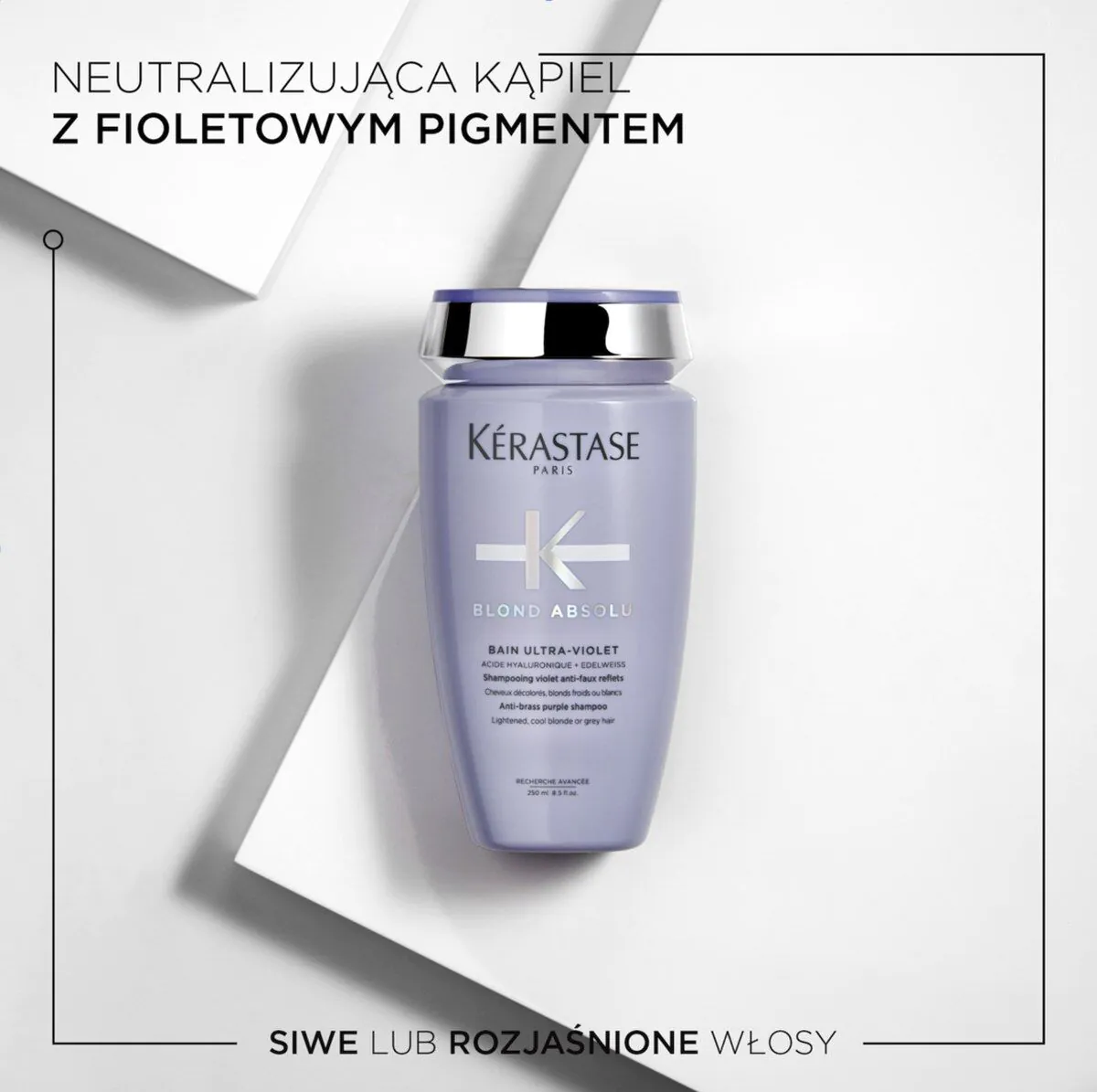 Αφρόλουτρο μαλλιών Kérastase Blond Absolu Ultra-Violet που εξουδετερώνει τους κίτρινους τόνους