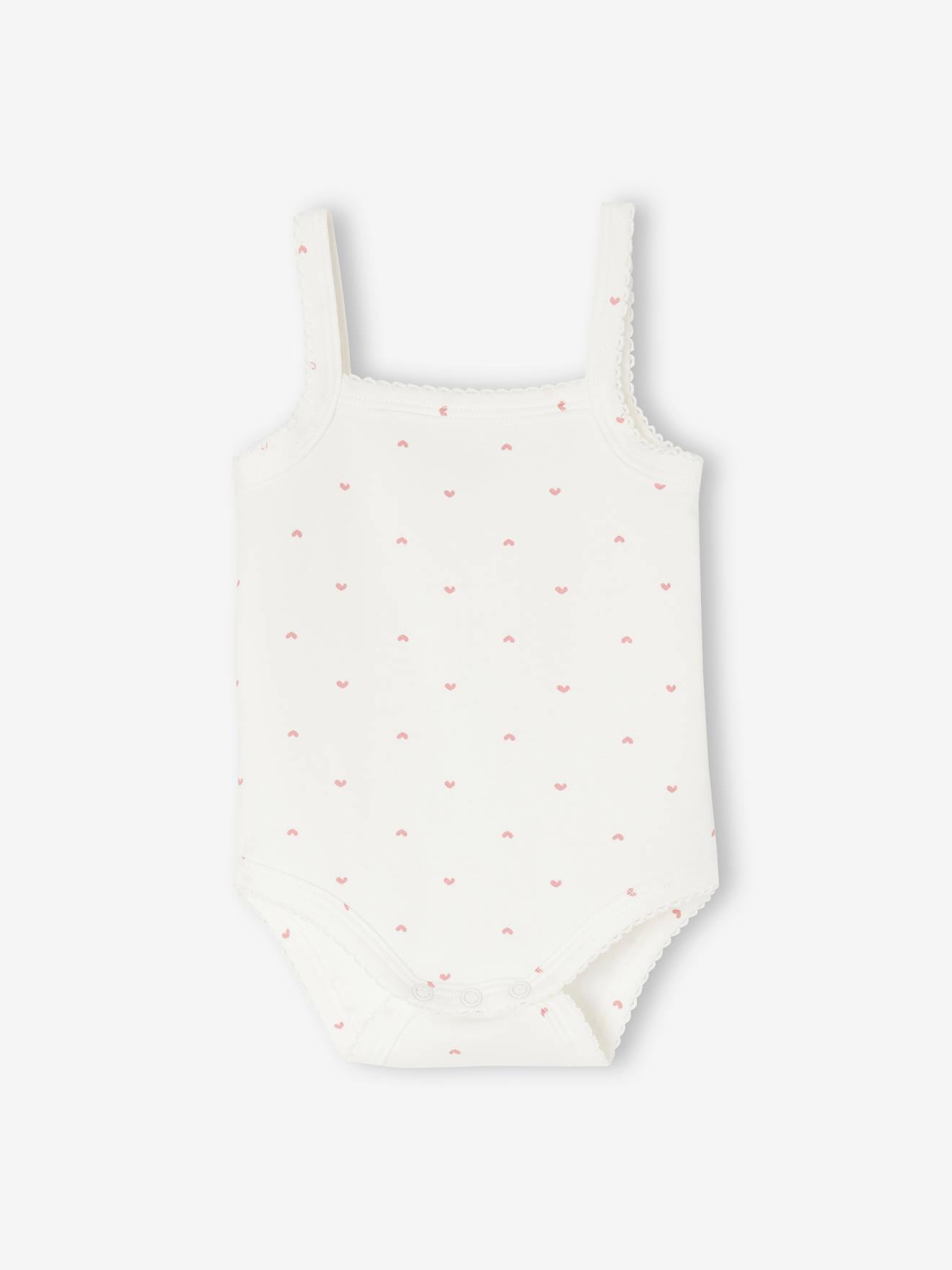 Vertbaudet 5er-Pack Baby Trägerbodys Bio-Baumwolle Oeko-Tex - altrosa