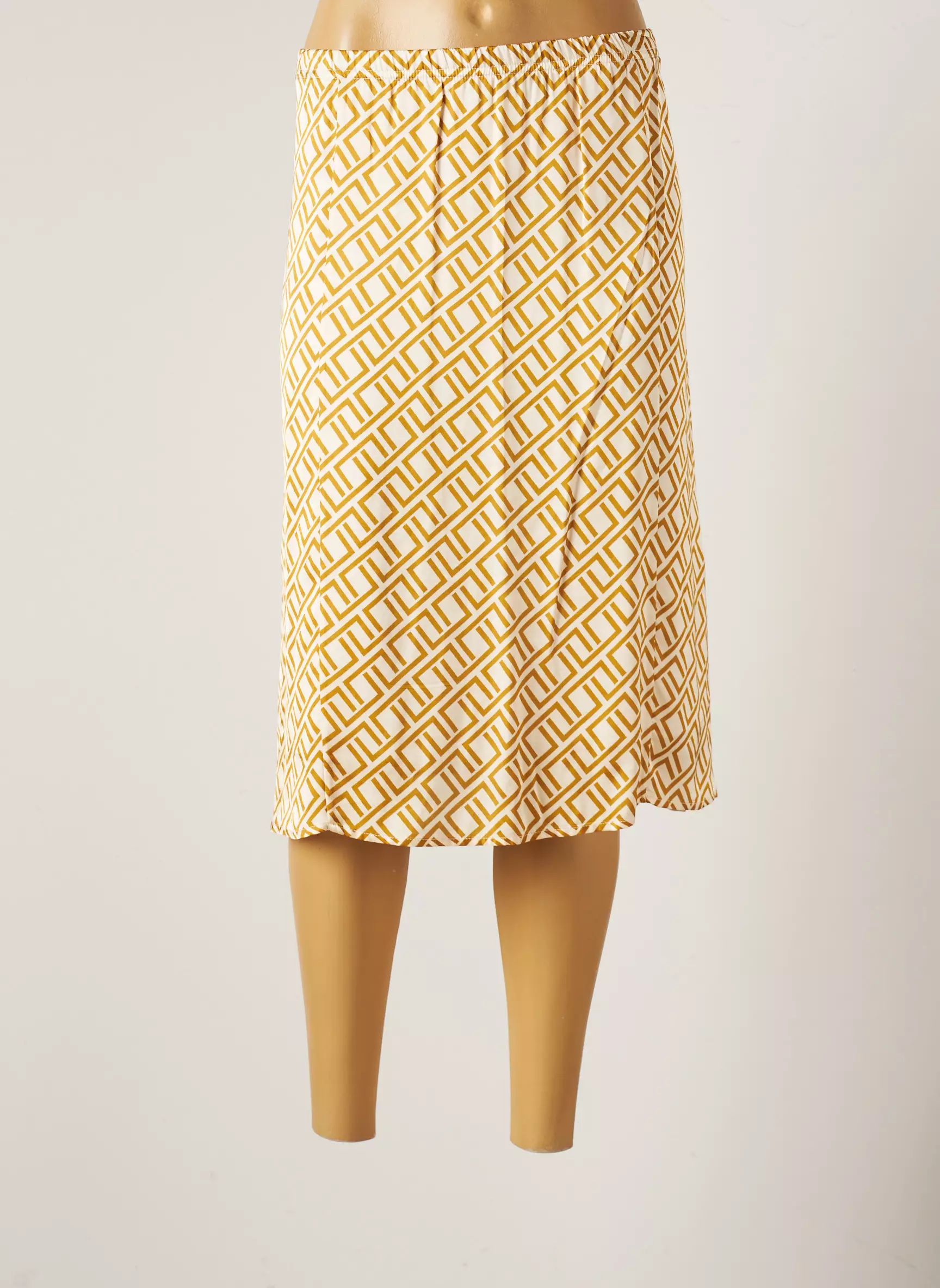 Epine   Noisette Jupes Mi Longues Femme couleur jaune