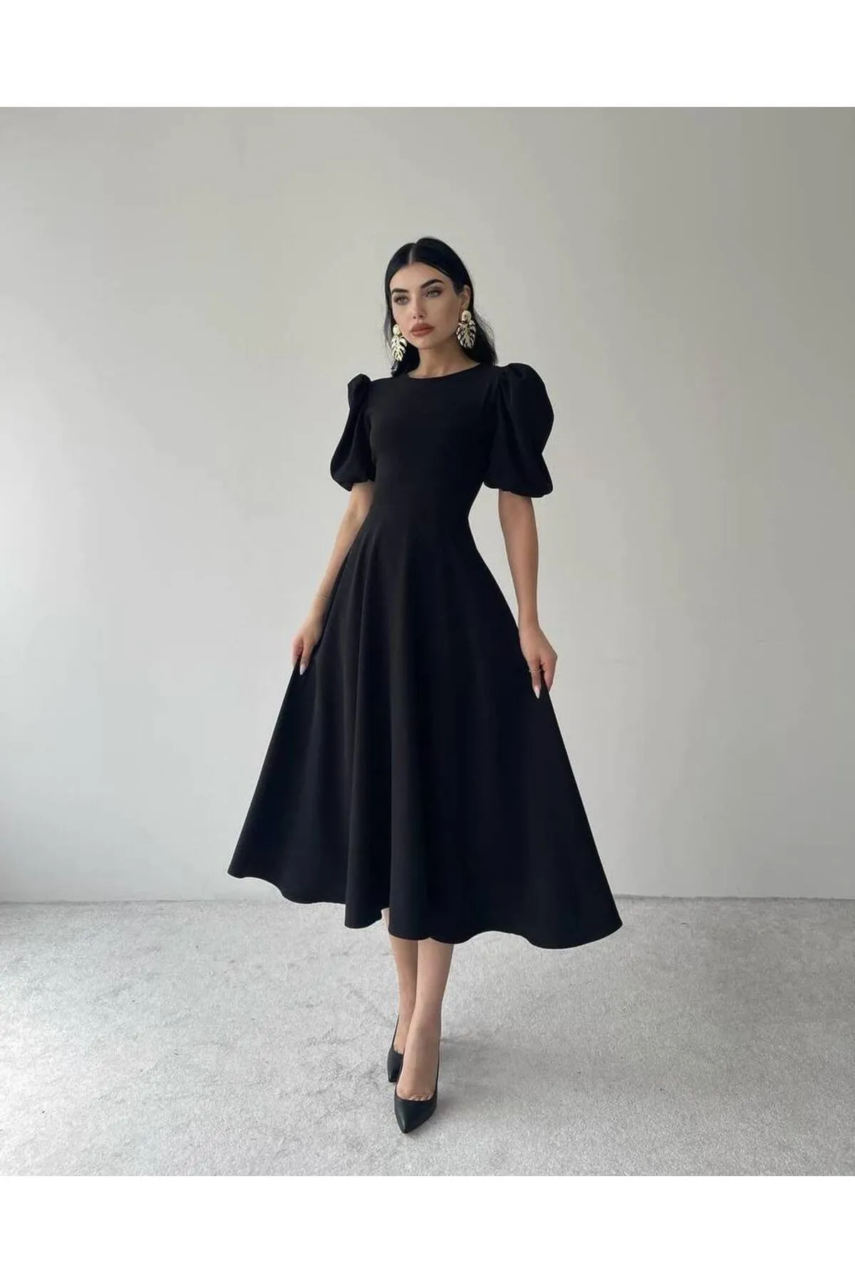 SONREİR  Kleid - Schwarz - A-Linie