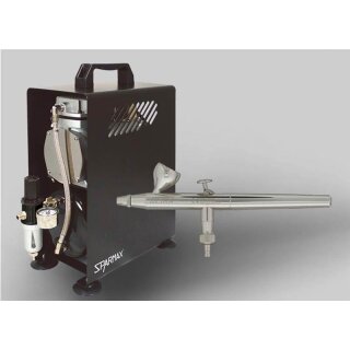 Airbrush-Set Ultra + TC-610H inkl. Reinigungsstation, Düsenreinigungsset, Schlauch und Schnellkupplung