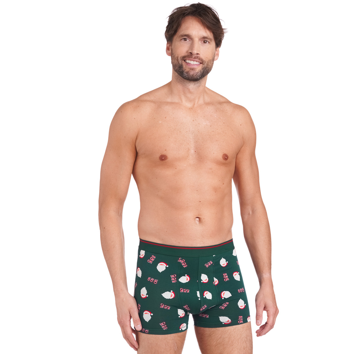 Herren Retroshorts mit Santa-Motiv
