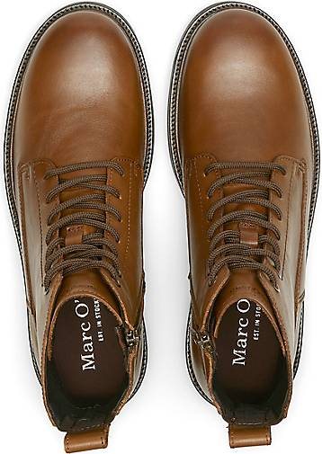 Marc O'Polo Schnürstiefel aus edlem Rindleder