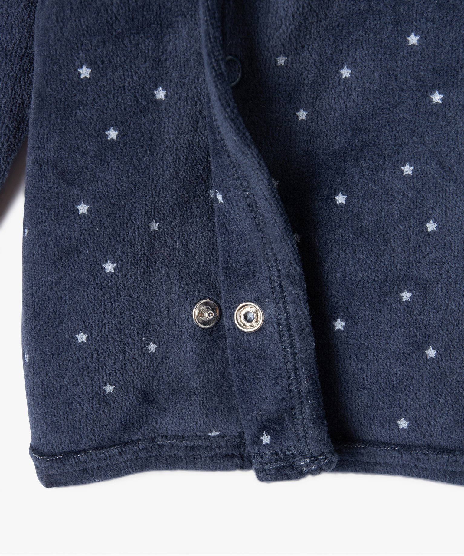 Pyjama bébé 2 pièces en velours à motifs étoiles marine | GEMO