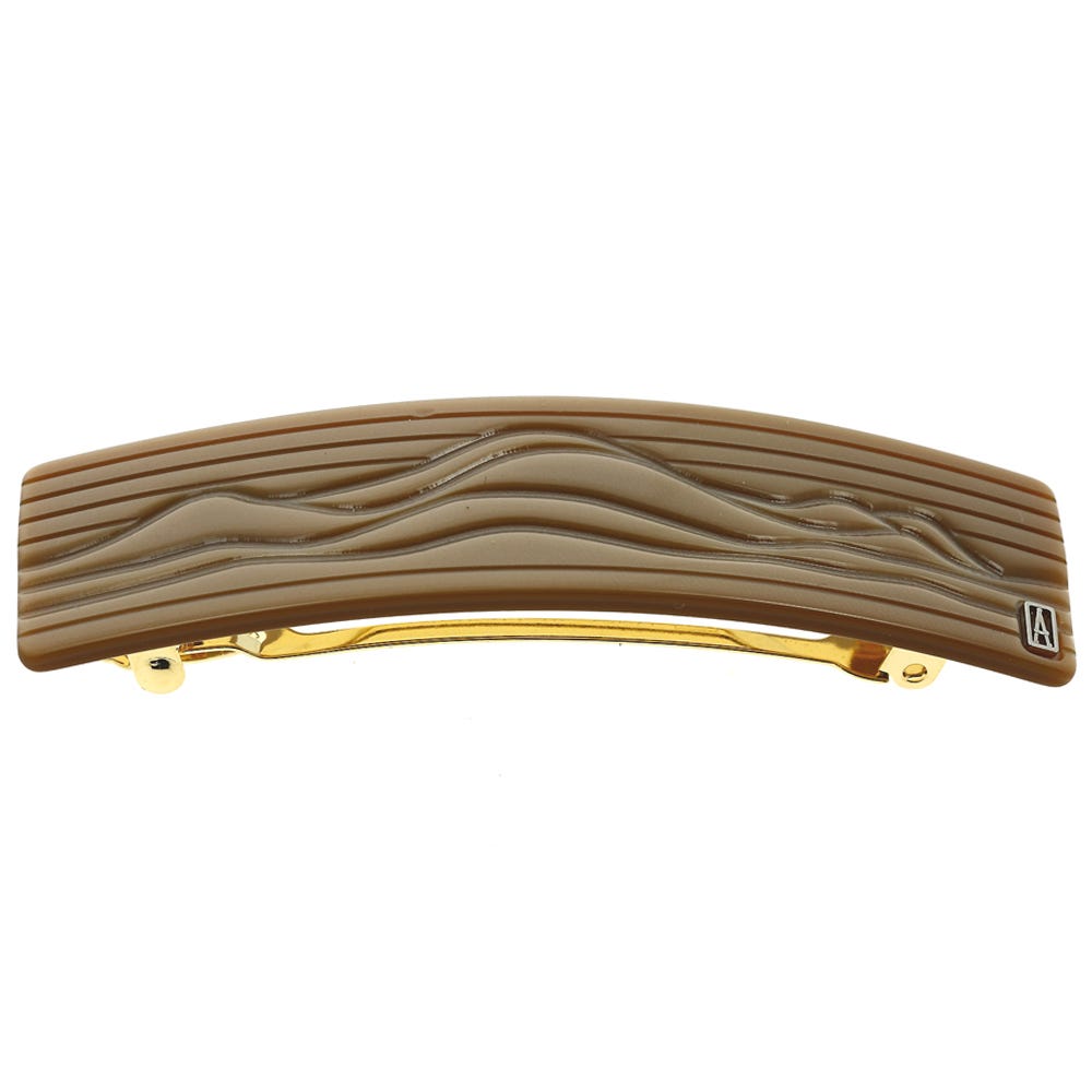 Alexandre de Paris Barrette Dunes Gentle Waves Naturbraun