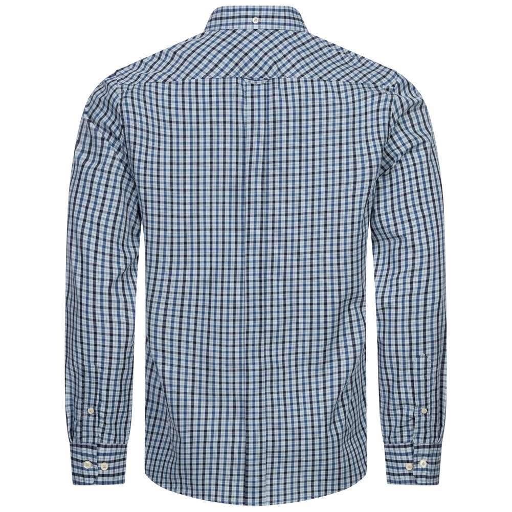 BEN SHERMAN Signature Herren Langarm Hemd 0076264-LIGHT BLUE