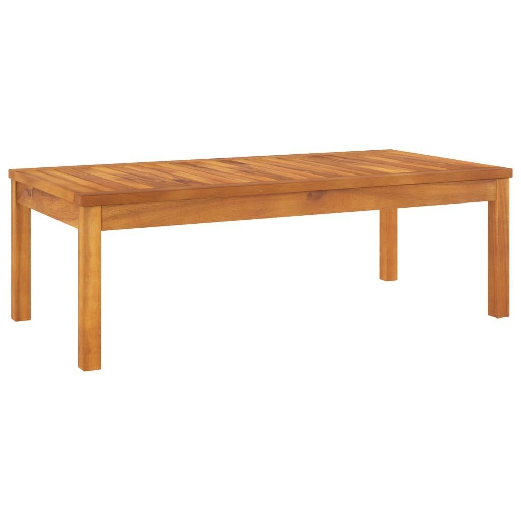 vidaXL Gartenlounge-Set 4-tlg. Garten-Lounge-Set mit Auflagen Creme Massivholz Akazie, (1-tlg)