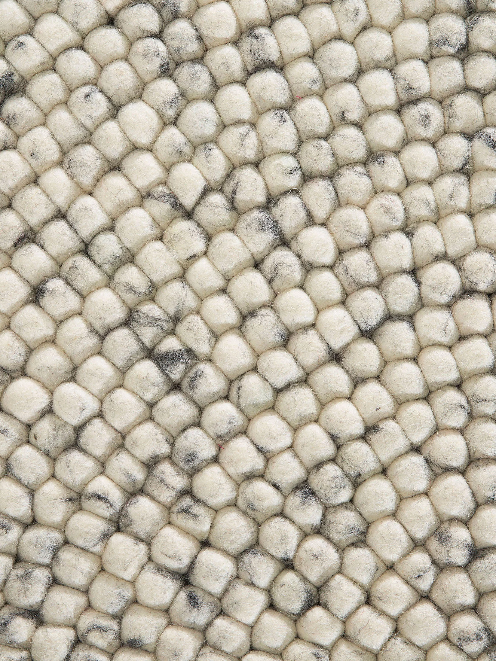 Smedby Filzkugel-Teppich, Grey Natural