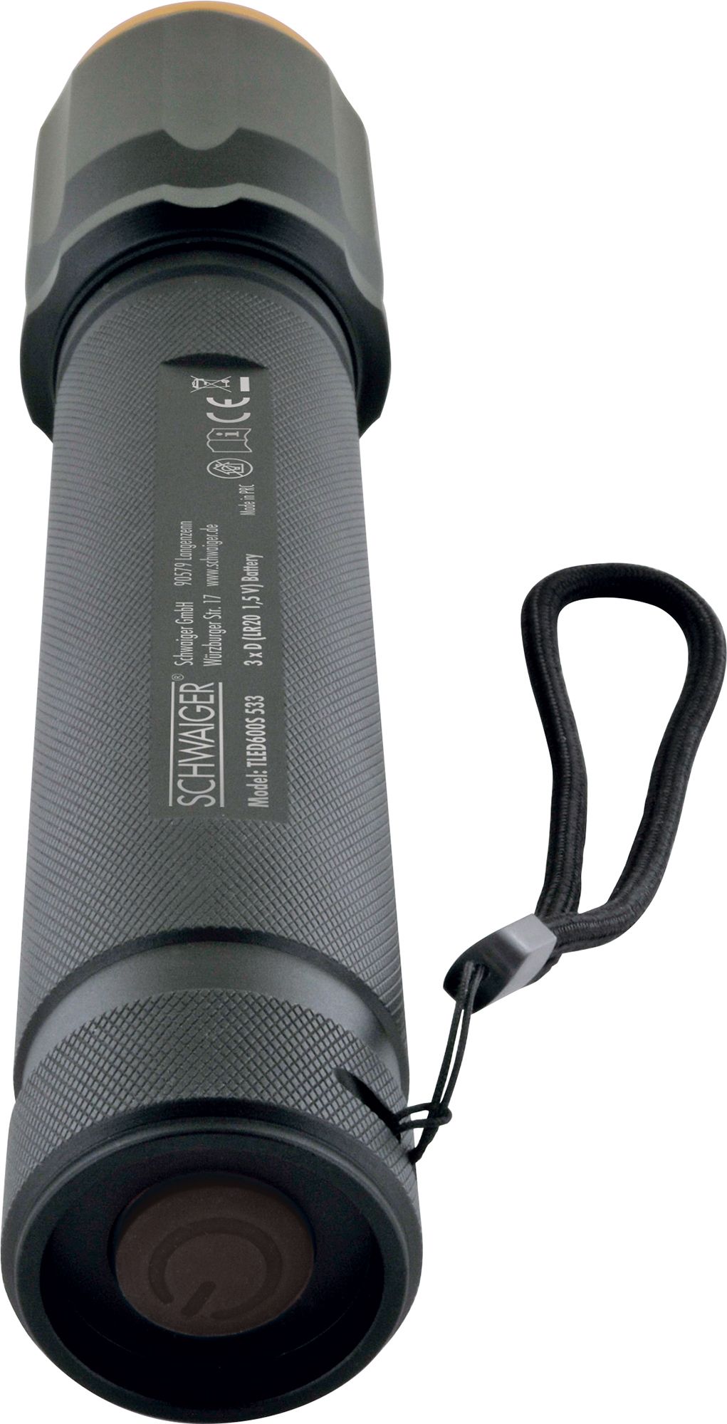 Schwaiger TLED600S LED Taschenlampe mit Zoom Funktion