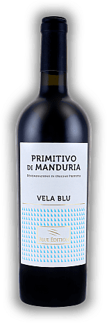 Vela Blu, Primitivo di Manduria, DOC, 2020, Apulien  Vela Blu, Primitivo di Manduria, DOC, 2020, Apulien   Jahrgang 2020 - 0,75	 Liter - Vol 14,5%