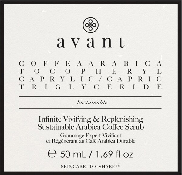 Avant Infinite Vivifying & Replenishing Sustainable Arabica Coffee Scrub Gesichtspeeling