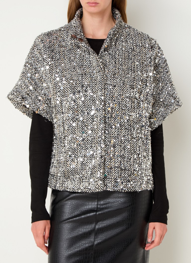 Jachetă Carly cu paiete Bruuns Bazaar din tweed