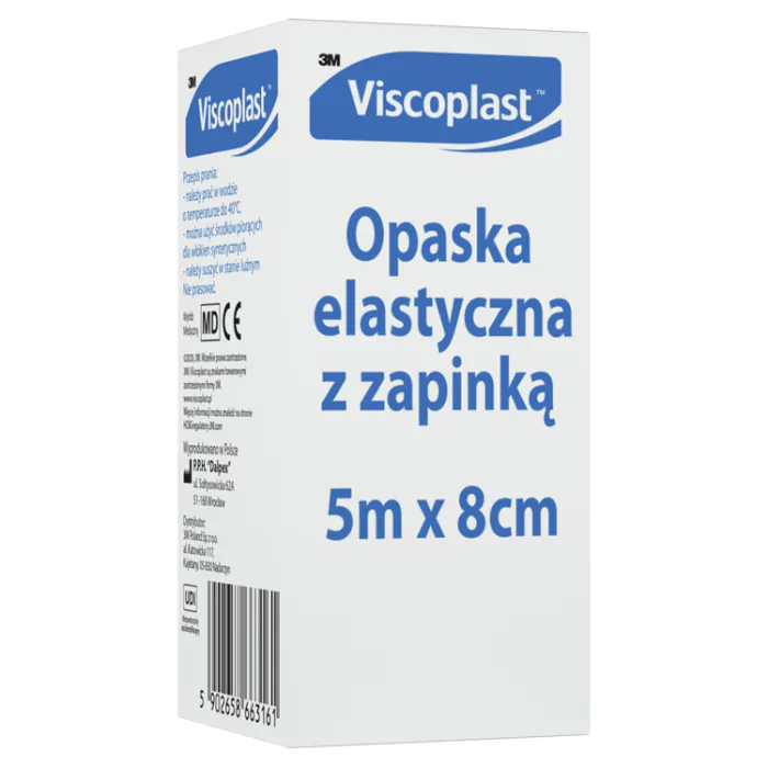 Viscoplast, bandagem elástica com fecho, 5x0,08m