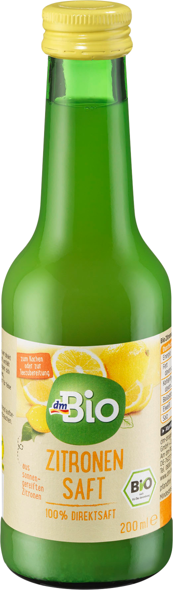 Direktsaft, Zitrone, 200 ml