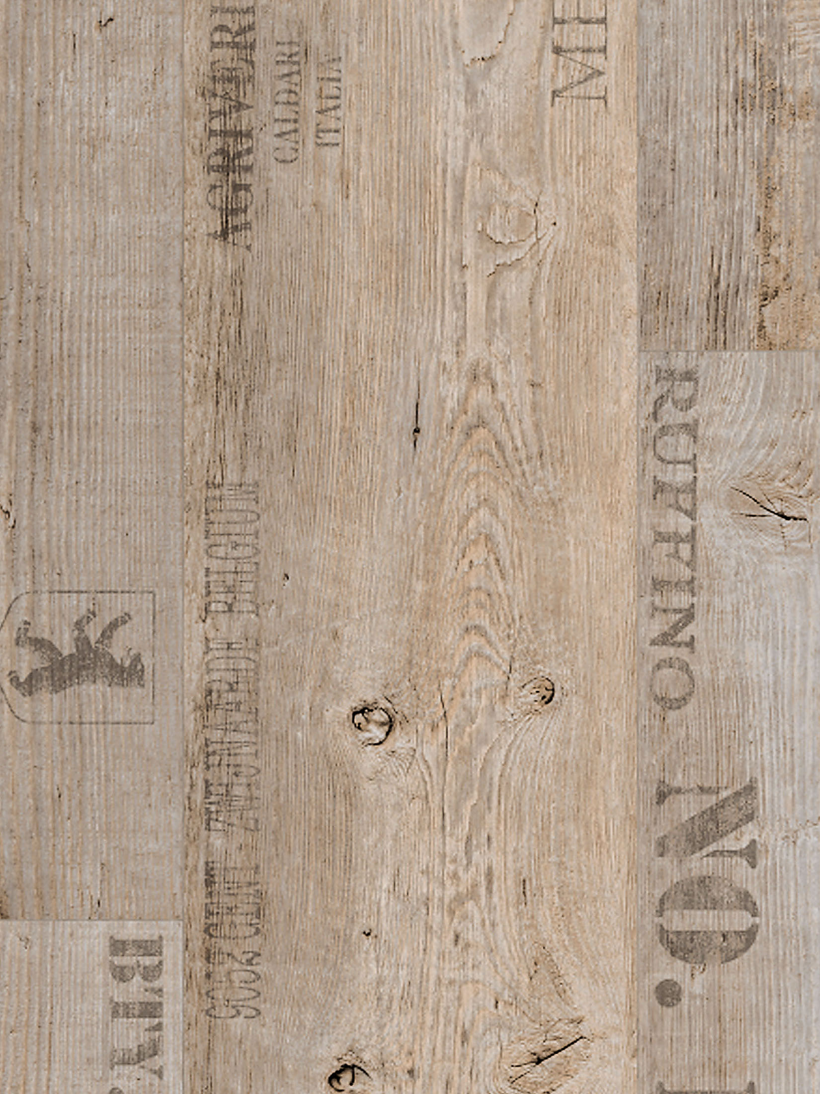 Vinechest Vinyl-Rollenware, Eiche Grau