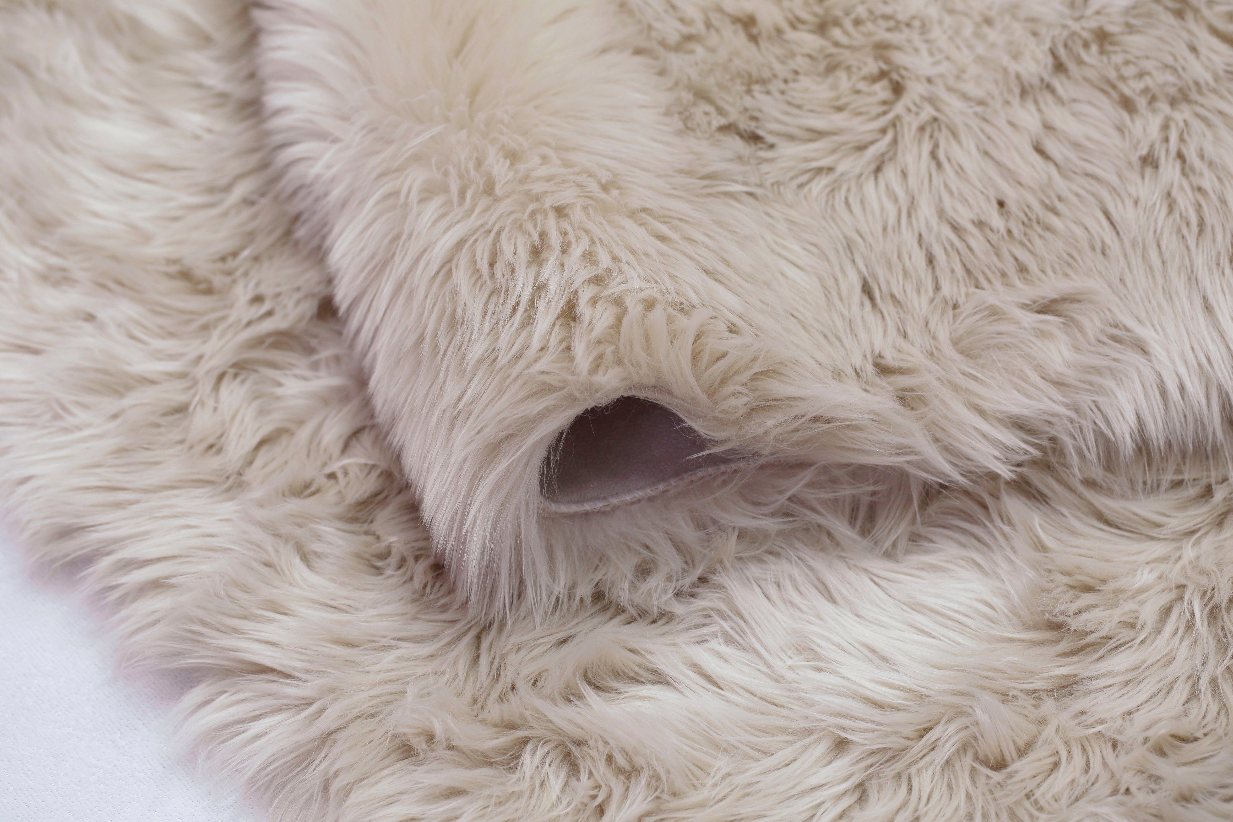 Hochflor-Teppich Dena Teppiche, Home affaire, rechteckig, Höhe: 60 mm, Kunstfell, weich, Uni-Farben, Wohnzimmer, Schlafzimmer, Esszimmer