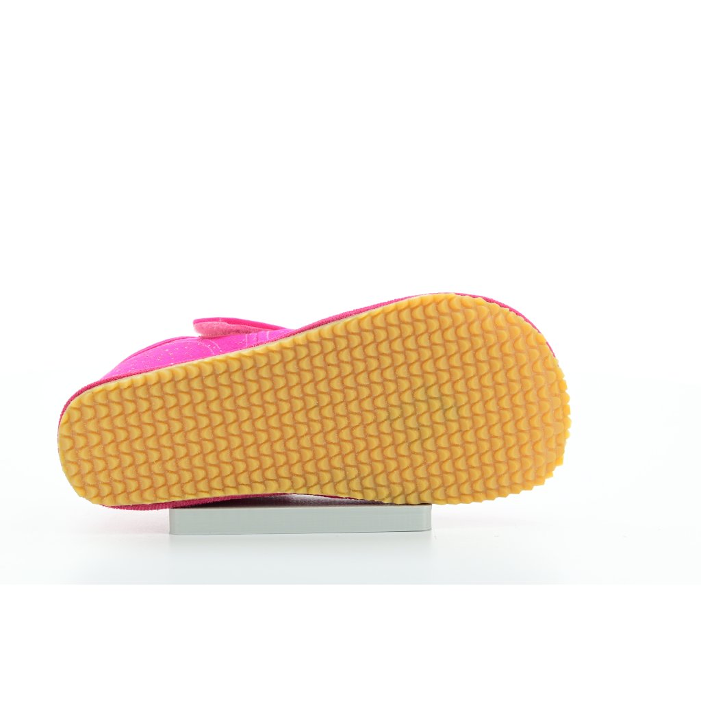 Beda Pink Shine Canvas Hausschuhe mit Hinterkappe (BF-060010 / W / OP)