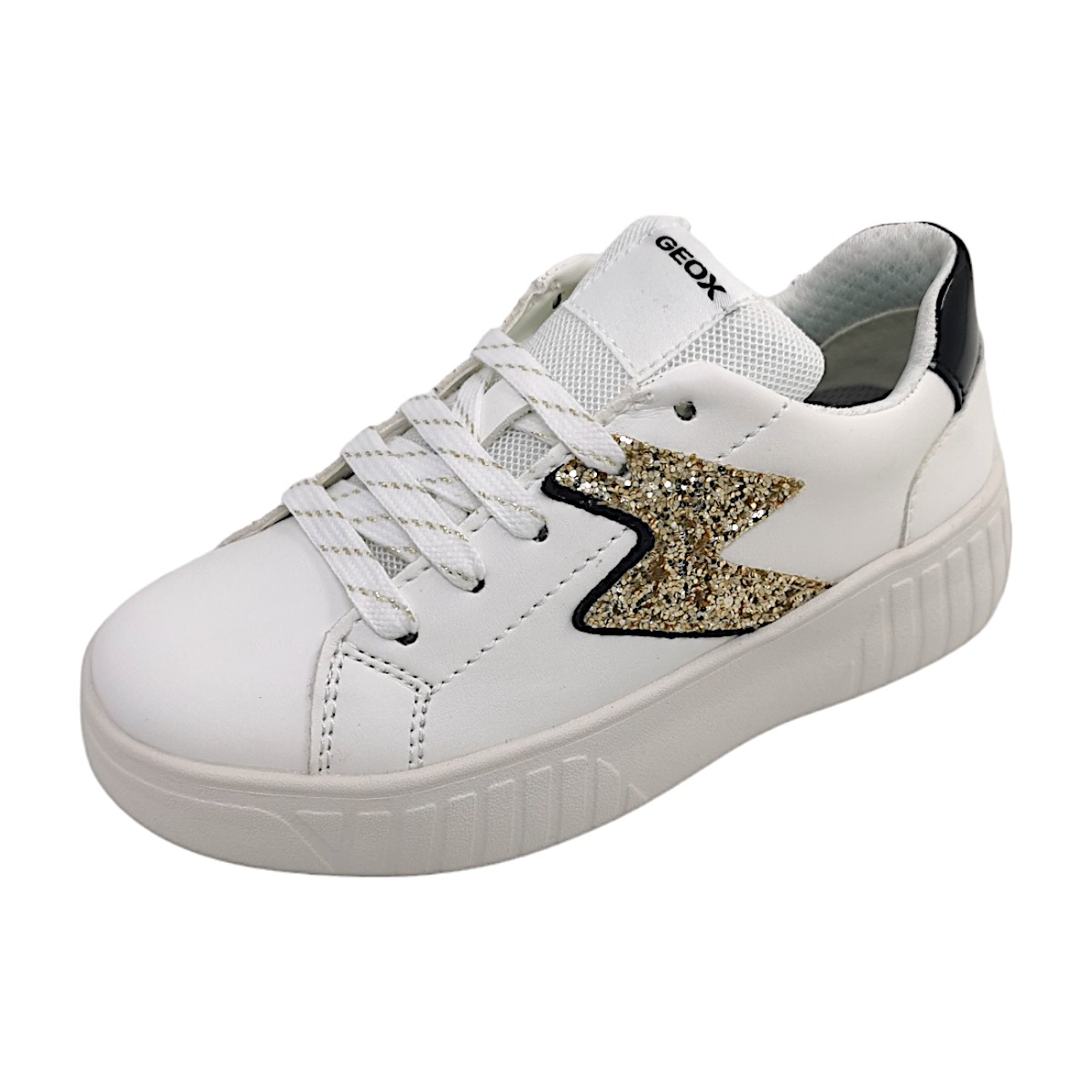 Geox J Mikiroshi Girl J45DVA-0BCEW/C0404 Weiß C0404 White/ Black