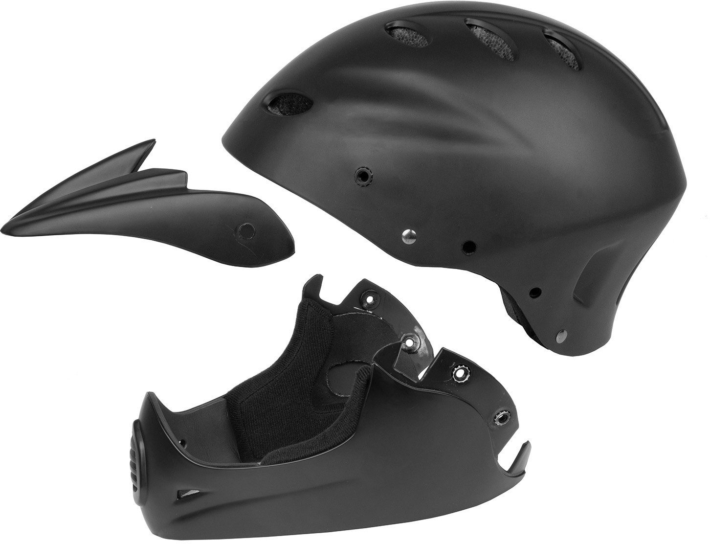 M-Wave Mountainbikehelm DOWNHILL HELM â€ºALL IN 1â€¹ (3-tlg)